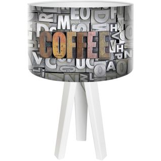 Lampe De Chevet Bois Gris 30x30x45cm