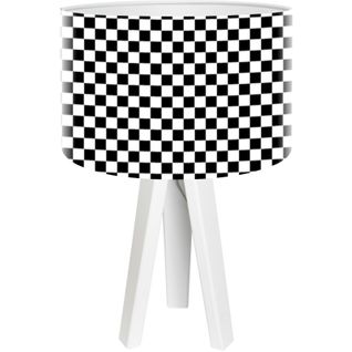 Lampe De Chevet Enfant Trépied Blanc Abat Jour Noir