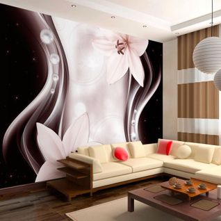 Papier Peint Frontière De L'abstraction 250 X 175 Cm Blanc