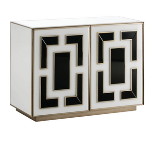 Buffet Verre Blanc 98x45x74cm