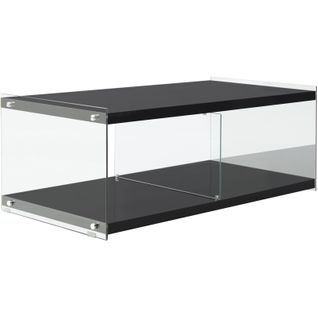 Table TV Verre Noir 120x60x45cm