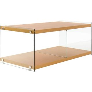 Table TV Verre Or 120x60x45cm