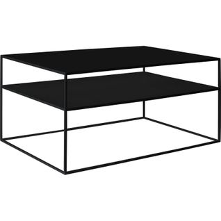 Table Basse Métal Noir 100x60x45cm
