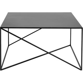 Table Basse Métal Noir 100x100x45cm