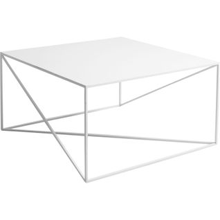 Table Basse Métal Blanc 100x100x45cm