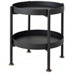 Table Basse Acier Noir 40x20x45cm