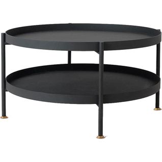 Table Basse Design En Métal Noir D60cm