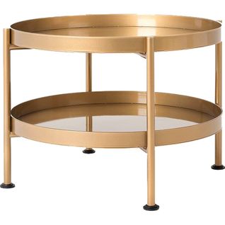 Table Basse Design En Métal Doré D60cm