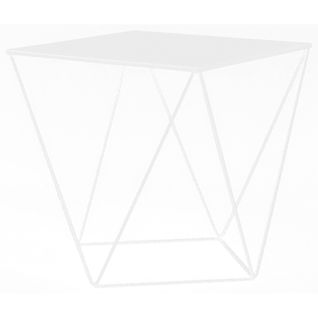 Table Basse Métal Blanc 55x55x55cm