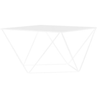 Table Basse Métal Blanc 80x80x45cm