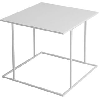 Table Basse Métal Blanc 50x50x45cm