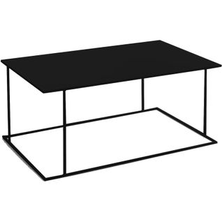Table Basse Métal Noir 100x60x45cm