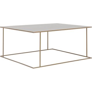 Table Basse Métal Or 100x100x45cm