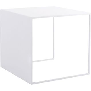 Table Basse Métal Blanc 50x50x45cm
