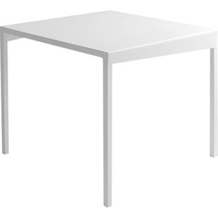 Table Basse Métal Blanc 80x80x45cm