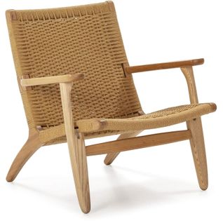 Fauteuil Bois Naturel Corde Naturelle 70x74x74