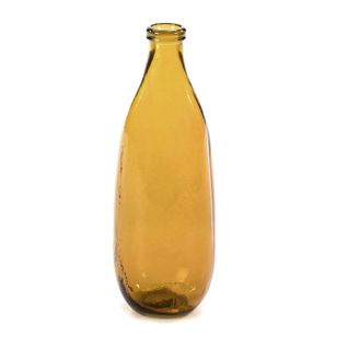 Vase Verre Ambre 14x14x40