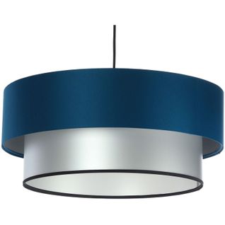 Suspension Duo Élégant Rond Ø 60 Cm Bleu