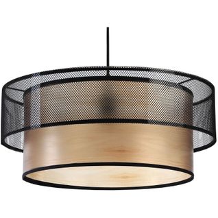 Suspension Duo Élégant Ø 50 Cm - H20 Cm Noir