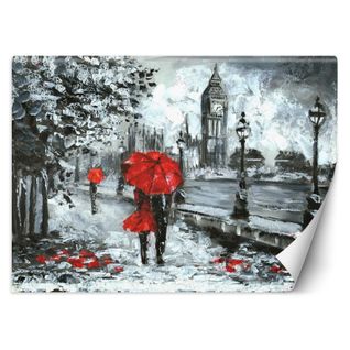 Papier Peint Marcher à Londres 250 X 175 Cm Gris