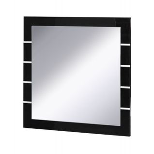 Lot De 3 Miroirs Lina Noir Et Blanc Brillant – 60 X 60 Cm