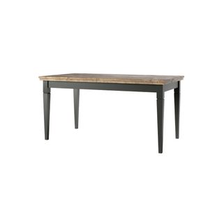 Table Extensible Jusqu'à 240cm Pour Salle à Manger Collection Assia. Coloris Vert Et Chêne
