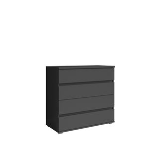 Commode 4 Tiroirs - Gris Graphite - Collection Nofi