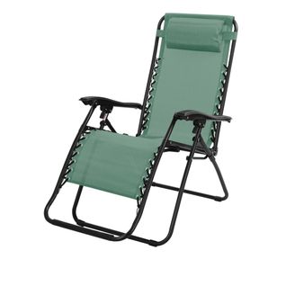 Fauteuil Relax D'extérieur Coloris Vert 90x108x64 Cm
