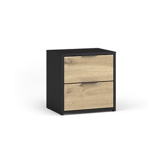 Lot De Deux Tables De Chevet Melody - Design Moderne Avec 2 Tiroirs