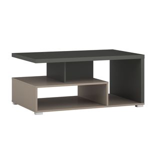 Table Basse Ness – Plateau 100 X 60 Cm – Finition Congo Et Anthracite – Design Moderne