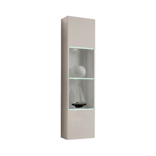 Vitrine Fly Cachemire Avec LED – 1 Porte Partiellement Vitrée