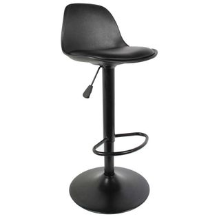 Tabouret De Bar Assise Rembourrée Isak Noir