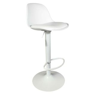 Tabouret De Bar Assise Rembourrée Isak Blanc