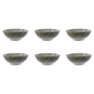 Lot De 6 Bols "au Grès Du Temps" 19cm Gris