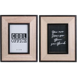 Cadre Photo En Bois Happy Working  (lot De 2)