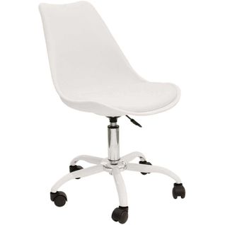 Chaise De Bureau à Roulettes Kiruna Blanc