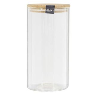 Bocal En Verre "bambou" 1,2l Transparent