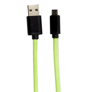 Câble Micro USB "phosphorescent" 200cm Vert
