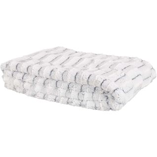 Plaid à Carreaux Imitation Fourrure XXL 140x200 Cm