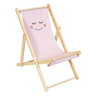 Chilienne Enfant En Bois 3 Positions Réglables Moon - Rose
