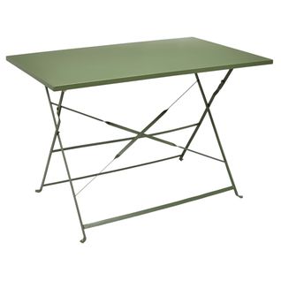 Table De Jardin Pliante Palerme  110 X 70 Cm Vert Kaki