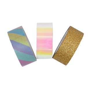 Lot De 3 Rouleaux Adhésifs "pop" 5m Multicolore