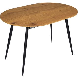Table Repas Extensible En Métal Et Bois 4 à 6 Personnes