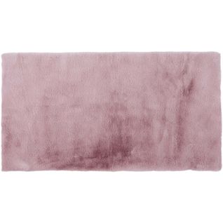 Tapis Fin Imitation Fourrure 110 X 60 Cm Rose