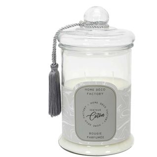 Bougie Parfumée Bonbonnière 15,8 Cm Gris - Senteur Coton