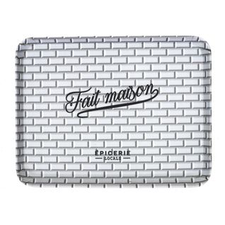 Plateau De Service "brooklyn" 26cm Noir et Blanc