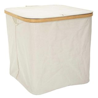 Panier De Rangement Carré "cerclage" 38cm Beige