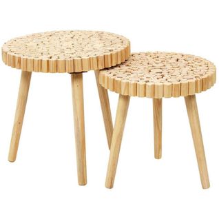 Table Gigogne Rondin En Bois 40 Cm