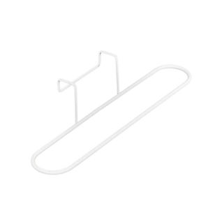 Porte-serviette En Métal "pour Porte" 27cm Blanc