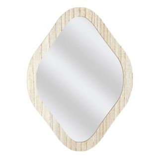 Miroir Déco Losange "elio" 34cm Naturel